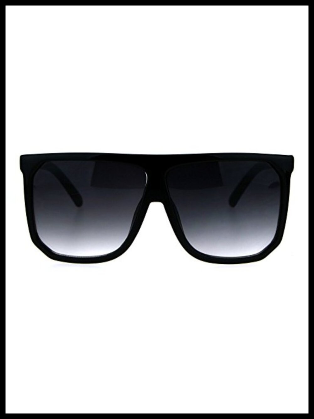Oversized Square Sunglasses UV400 Unisex Flat Top